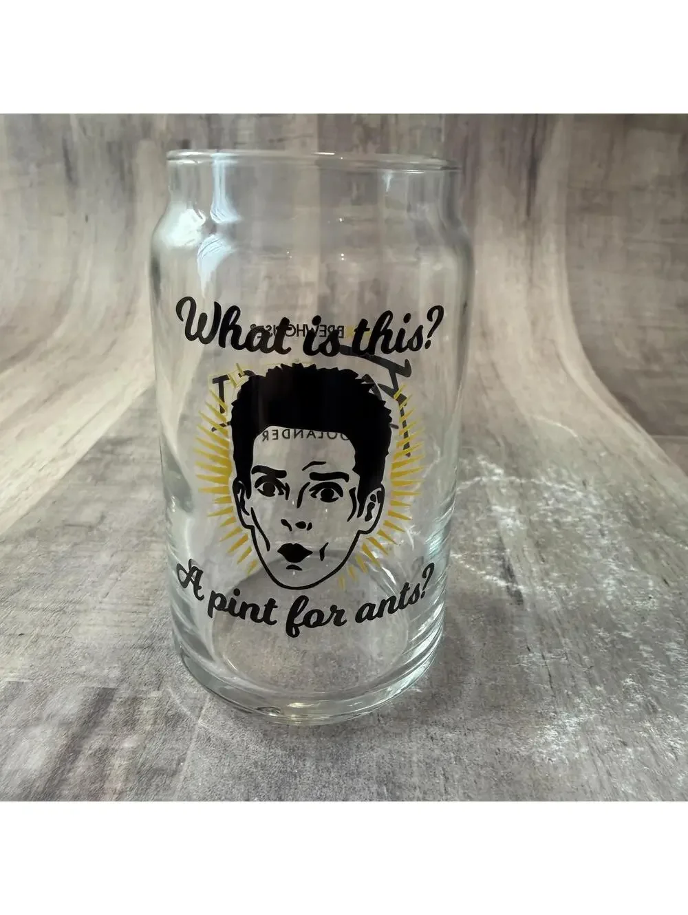 Flix Brewhouse Zoolander Movie 3.5 oz Mini Glass -What Is This? A Pint For Ants?
